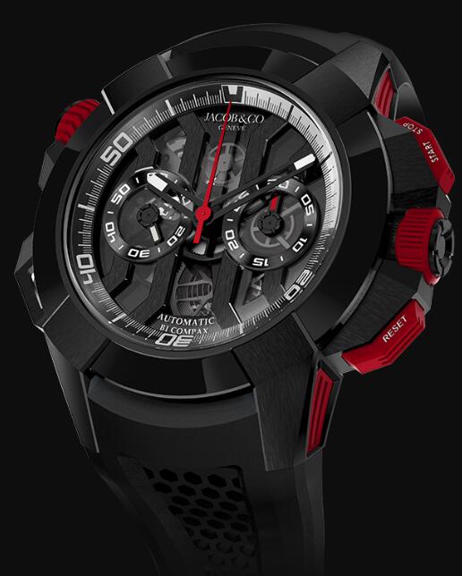 Jacob & Co Epic X Chrono Black Titanium EC313.21.SB.BB.B Replica watch